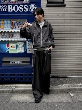 「アイテム（ナイロンジャケット）」を使った、Yo_ta  さん（メンズ・178cm）の春コーディネート