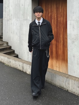 「アイテム（ナイロンジャケット）」を使った、Yo_ta  さん（メンズ・178cm）の秋コーディネート