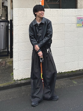 「アイテム（ウォレットチェーン）」を使った、Yo_ta  さん（メンズ・178cm）の秋コーディネート