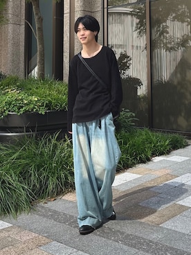 「アイテム（ニット/セーター）」を使った、Yo_ta  さん（メンズ・178cm）の夏コーディネート
