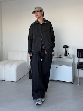 「アイテム（帽子）」を使った、Yo_ta  さん（メンズ・178cm）の冬コーディネート