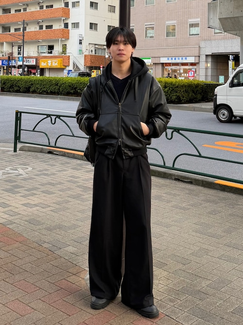 「Regen Glanz（レーゲングランツ）のvneck fisherman knit / Vネックフィッシャーマンニット（ニット/セーター）」を使った、Yo_ta  さん（メンズ・178cm）の春コーディネート