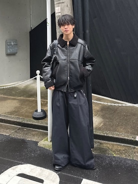 「アイテム（ウォレットチェーン）」を使った、Yo_ta  さん（メンズ・178cm）の秋コーディネート