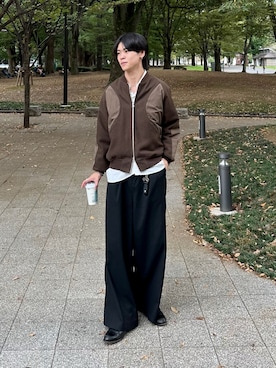 「アイテム（スウェットパンツ）」を使った、Yo_ta  さん（メンズ・178cm）の秋コーディネート