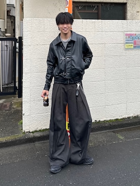 「アイテム（ウォレットチェーン）」を使った、Yo_ta  さん（メンズ・178cm）の冬コーディネート