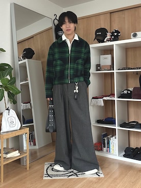 「冬アウター」｜「アイテム（セットアップ）」を使った、Yo_ta  さん（メンズ・178cm）の冬コーディネート