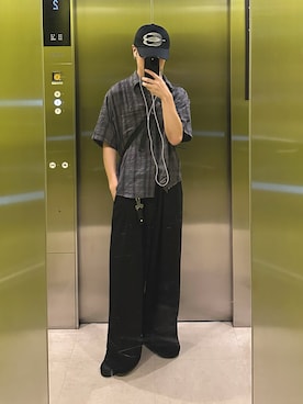 「アイテム（スウェットパンツ）」を使った、Yo_ta  さん（メンズ・178cm）の夏コーディネート