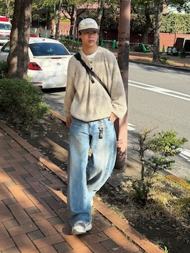 「BROKEN BASE（ブロークンベース）のアイテム（バッグ）」を使った、Yo_ta  さん（メンズ・178cm）の春コーディネート