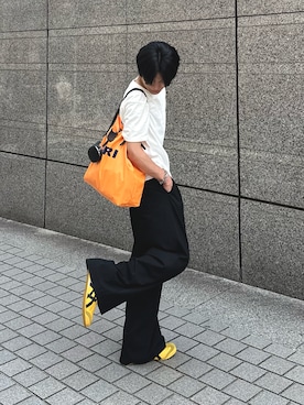 「PRO CLUB （プロクラブ）の【PROCLUB/プロクラブ】Heavyweight Short Sleeve Tee 厚手　ヘビーウェイト　Tシャツ　無地　ユニセックス クルーネック（Tシャツ/カットソー）」を使った、Yo_ta  さん（メンズ・178cm）の夏コーディネート