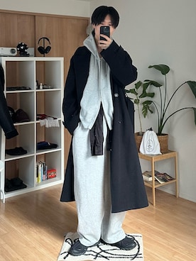 「アイテム（チェスターコート）」を使った、Yo_ta  さん（メンズ・178cm）の秋コーディネート