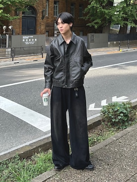 「アイテム（ブルゾン）」を使った、Yo_ta  さん（メンズ・178cm）の秋コーディネート