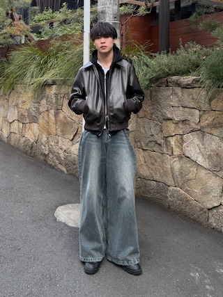 「CLEL(クレイル)の【CLEL】Deep Texture Blouson / ディープテクスチャーブルゾン(ブルゾン)」を使った、Yo_ta さん(メンズ・178cm)の冬コーディネート