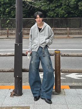 「アイテム（パーカー）」を使った、Yo_ta  さん（メンズ・178cm）の秋コーディネート