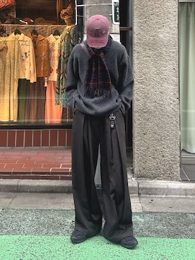 「アイテム（マフラー）」を使った、Yo_ta  さん（メンズ・178cm）の秋コーディネート