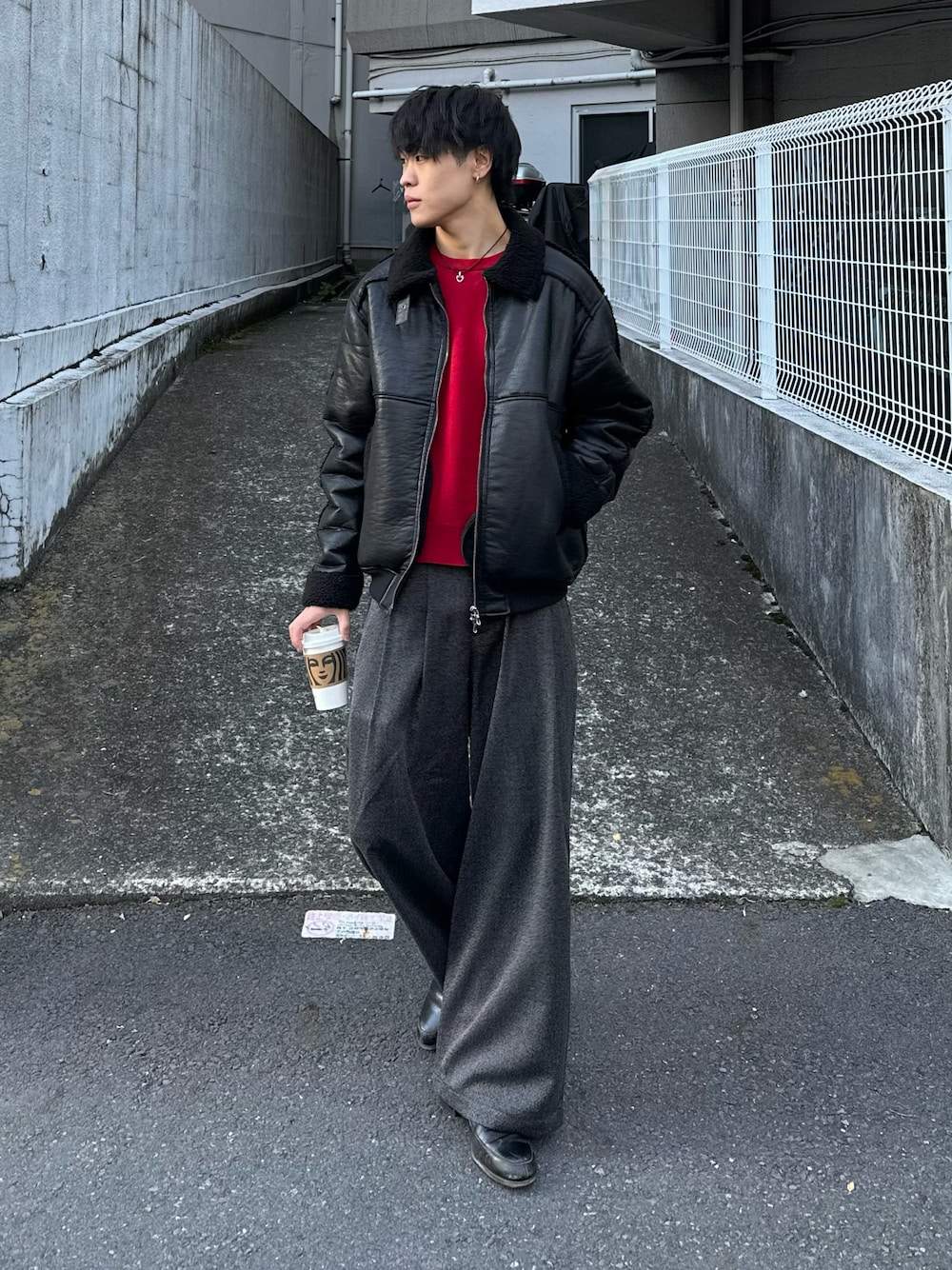 LUENNA】Fake Mouton Short Boa Jacket / フェイクムートンショート 