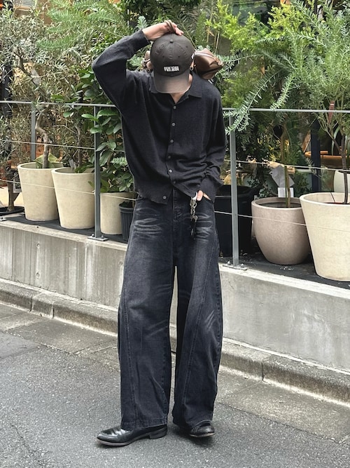 Knit polo cardigan / ニットポロカーディガン（カーディガン