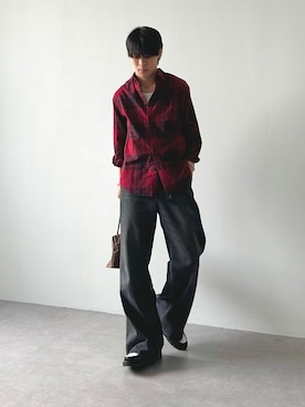 「アイテム（ボストンバッグ）」を使った、Yo_ta  さん（メンズ・178cm）の秋コーディネート