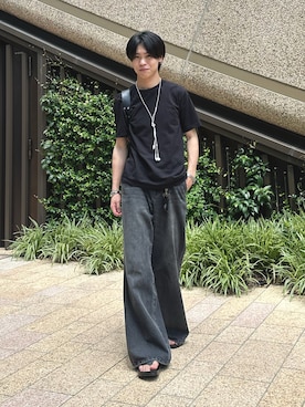 「アイテム（ハンドバッグ）」を使った、Yo_ta  さん（メンズ・178cm）の夏コーディネート