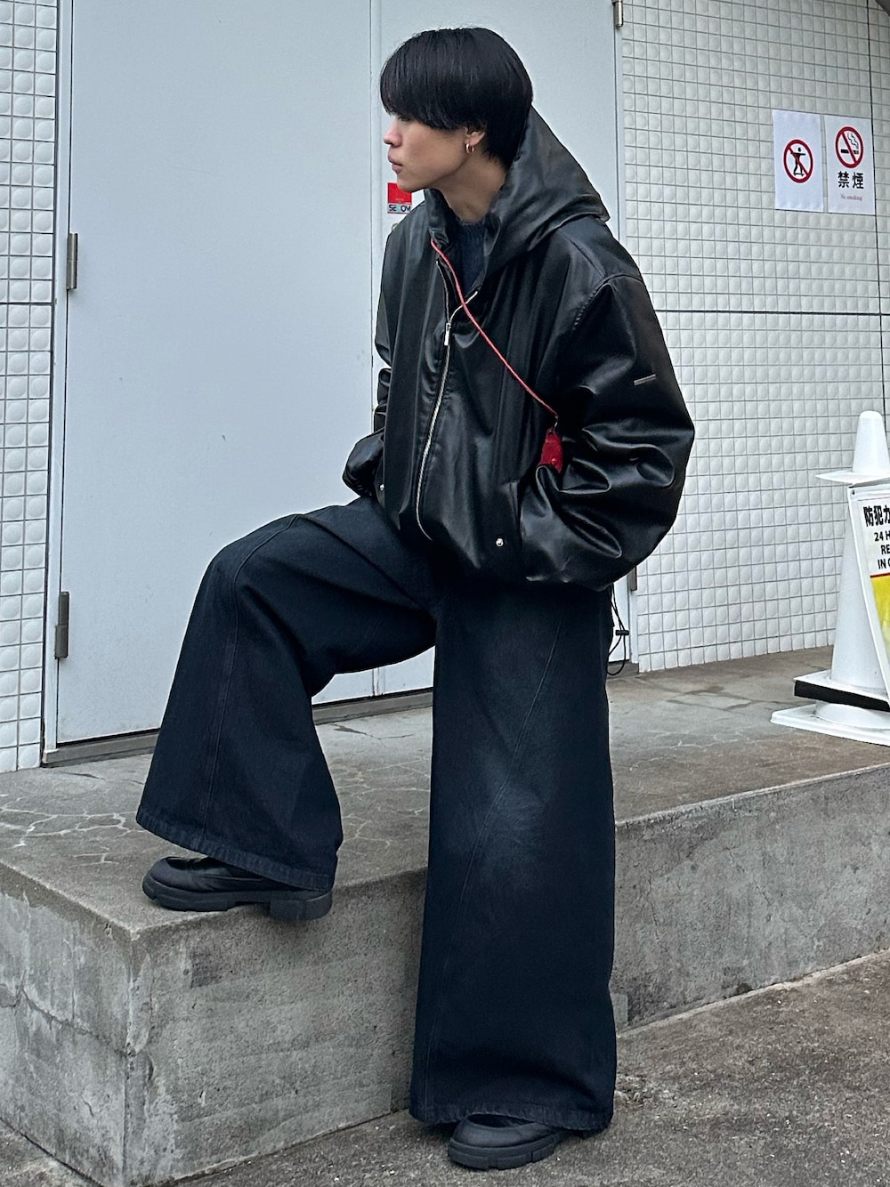 Alfred Alex】ドロストビッグバルーンパテッドフードブルゾンを使った