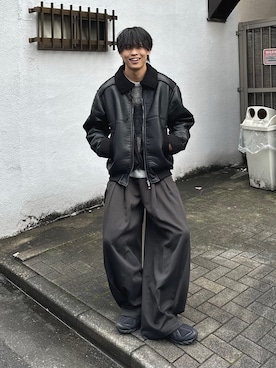 「アイテム（ウォレットチェーン）」を使った、Yo_ta  さん（メンズ・178cm）の秋コーディネート