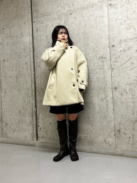 「KBF（ケイビーエフ）のシンプルショートパンツ（その他パンツ）」を使った、いの  さん（レディース・157cm）の秋コーディネート