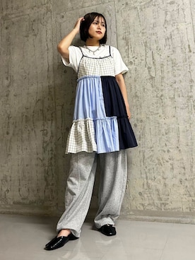 「初夏のお出掛けコーデ」｜「アイテム（ワンピース/ドレス）」を使った、いの  さん（レディース・157cm）の春コーディネート