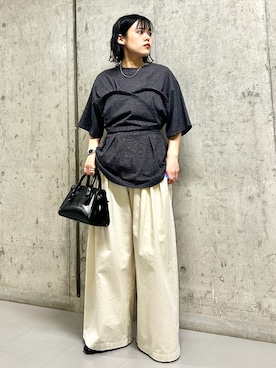 「KBF（ケイビーエフ）のアイテム（シューズ）」を使った、いの  さん（レディース・157cm）の春コーディネート