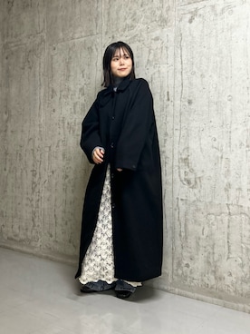 「アイテム（ステンカラーコート）」を使った、いの  さん（レディース・157cm）の秋コーディネート