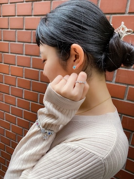 「ジュエリー」｜Pandoraさん（レディース・160cm）の冬コーディネート