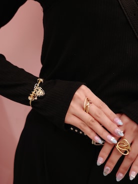 「アイテム（チャーム）」を使った、Pandoraさん（レディース・160cm）の冬コーディネート