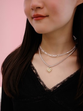 「アイテム（チャーム）」を使った、Pandoraさん（レディース・160cm）の冬コーディネート