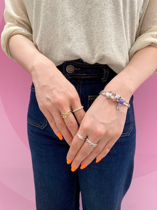 Pandora♡ ディズニー　スティッチ　ブレスレット17cm ディズニー スティッチ スネークチェーン ブレスレット