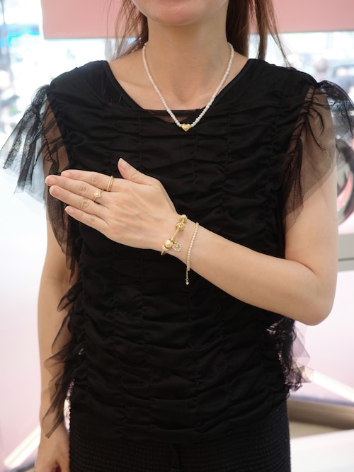 スパークリング テニス ゴールド ブレスレット（ブレスレット