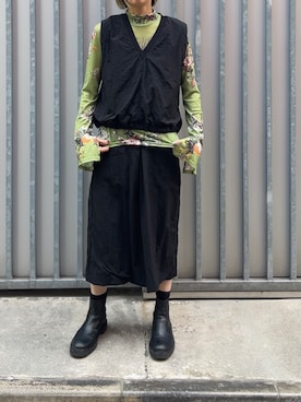 「funda mine（ファンダマイン）のアイテム」を使った、fundamineさん（レディース・168cm）の春コーディネート