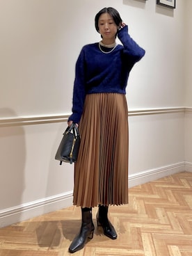 「アイテム（ハンドバッグ）」を使った、yukiさん（レディース・160cm・30代）の冬コーディネート