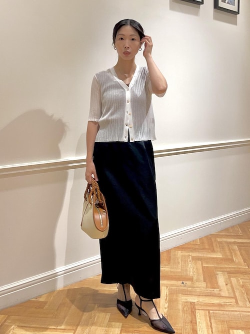 セール】シアーリブカーディガン/洗える（カーディガン/ボレロ）｜ROPE