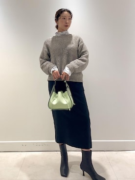 「ROPÉ」｜「アイテム（ブーツ）」を使った、yukiさん（レディース・160cm）の冬コーディネート