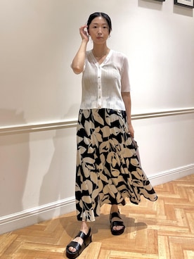 「アイテム（サンダル）」を使った、yukiさん（レディース・160cm・30代）の夏コーディネート