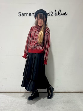 「ehka sopo（エヘカソポ）のアイテム（ハンチング/ベレー帽）」を使った、Renaさん（レディース・163cm）の冬コーディネート