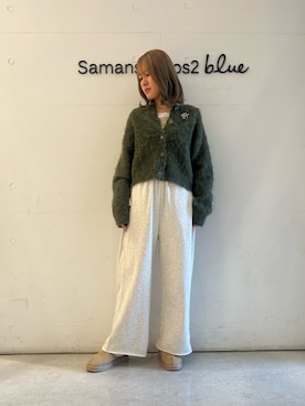 「ehka sopo（エヘカソポ）のムートン風シューズ（ブーツ）」を使った、Renaさん（レディース・163cm）の冬コーディネート