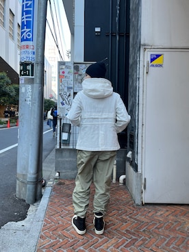 「オリーブ」｜「アイテム（その他アウター）」を使った、アイナさん（レディース・156cm）の冬コーディネート