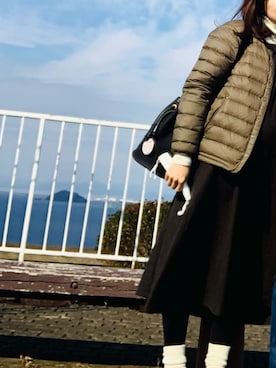 「DANTON（ダントン）のアイテム（ノーカラージャケット）」を使った、0505mmnnさん（レディース・151cm）の春コーディネート