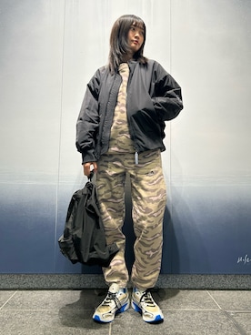 「adidas by Stella McCartney（アディダスバイステラマッカートニー）のアイテム（ジャケット/アウター）」を使った、UHさん（レディース・167cm）の冬コーディネート