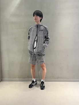 「コラボレーション」｜「アイテム（ジャケット/アウター）」を使った、GFさん（メンズ・180cm）の春コーディネート