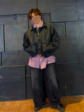 「Right-on（ライトオン）の【Dickies】ワイドワークシャツ（シャツ/ブラウス）」を使った、naoyuki0907さん（メンズ・178cm・10代）の秋コーディネート