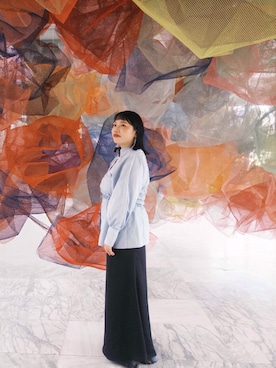 「アイテム（ピアス（両耳用））」を使った、淳さん（レディース・160cm）の冬コーディネート