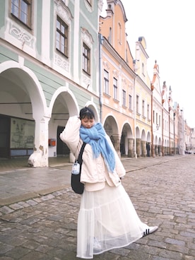 「アイテム（ダウンジャケット/コート）」を使った、淳さん（レディース・160cm・20代）の冬コーディネート