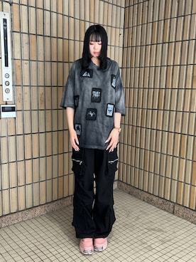 「DANKE SCHON（ダンケシェーン）のアイテム」を使った、吉田美蘭さん（レディース・166cm）の夏コーディネート