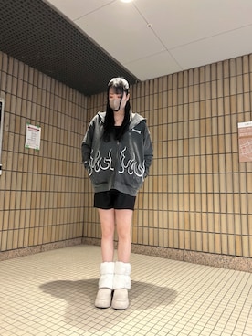 「SUPPLIER（サプライヤー）のアイテム」を使った、吉田美蘭さん（レディース・166cm）の冬コーディネート