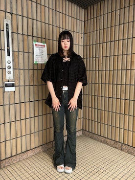 「DANKE SCHON（ダンケシェーン）のアイテム」を使った、吉田美蘭さん（レディース・166cm）の夏コーディネート